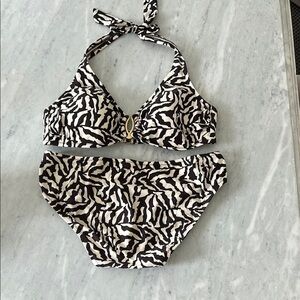 Zebra Print Bikini Set